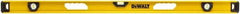 DeWALT - Magnetic 48" Long 3 Vial I-Beam Level - Aluminum, Yellow - Americas Industrial Supply