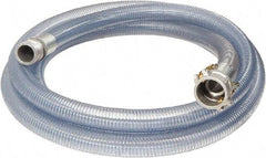 Alliance Hose & Rubber - 3" Inside x 3.48" Outside Diam, Food & Beverage Hose - 12" Bend Radius, Clear, 20' Long, 65 Max psi, 29 Vacuum Rating - Americas Industrial Supply