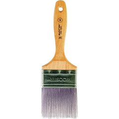 Wooster Brush - 3" Flat Synthetic Varnish Brush - 3-3/16" Bristle Length, 6-1/2" Maple Beavertail Handle - Americas Industrial Supply