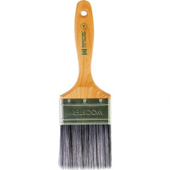 Wooster Brush - 3" Flat Synthetic Varnish Brush - 3-3/16" Bristle Length, 6-1/2" Maple Beavertail Handle - Americas Industrial Supply