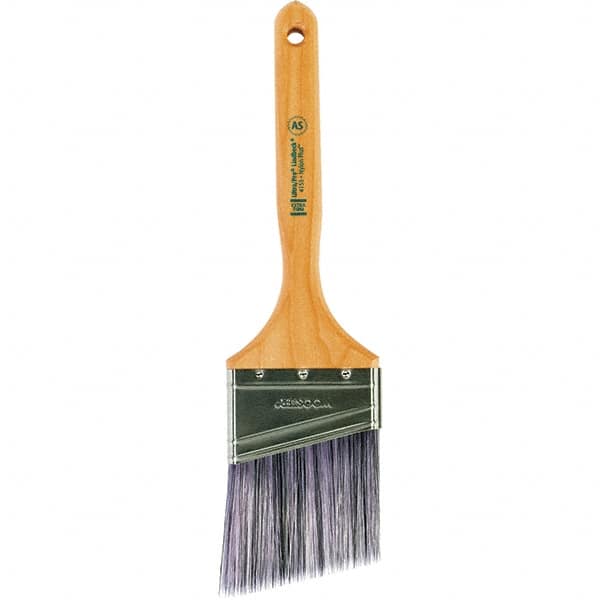 Wooster Brush - 3" Angled Synthetic Sash Brush - 3-3/16" Bristle Length, 7.88" Maple Fluted Handle - Americas Industrial Supply