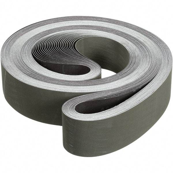3M - 3" Wide x 132" OAL, A16 Grit, Aluminum Oxide Abrasive Belt - Aluminum Oxide, Coated, Cloth Backing, Dry, Series 237AA - Americas Industrial Supply