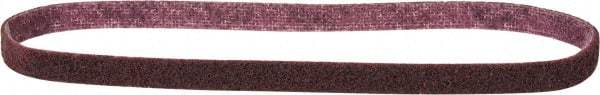 3M - 1/2" Wide x 24" OAL, Aluminum Oxide Abrasive Belt - Aluminum Oxide, Medium, Nonwoven, Series SC-BL - Americas Industrial Supply