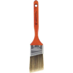 Wooster Brush - 2" Angled Nylon/Polyester Sash Brush - 2-11/16" Bristle Length, 7-3/16" Wood Fluted Handle - Americas Industrial Supply