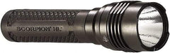 Streamlight - White LED Bulb, 725 Lumens, Industrial/Tactical Flashlight - Black Aluminum Body, 2 CR123A Lithium Batteries Included - Americas Industrial Supply