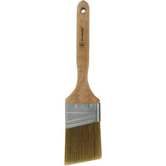 Wooster Brush - 2-1/2" Angled Hog Sash Brush - 2-15/16" Bristle Length, 7-1/8" Plastic Fluted Handle - Americas Industrial Supply