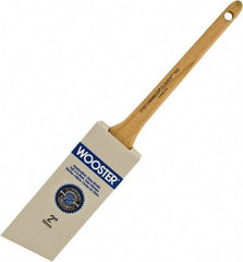 Wooster Brush - 2" Angled Hog Sash Brush - 2-3/16" Bristle Length, 8" Maple Rattail Handle - Americas Industrial Supply