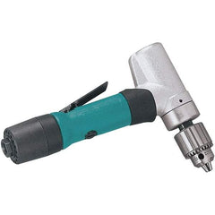 Dynabrade - 1/4" Keyed Chuck - Inline Handle, 950 RPM, 0.4 hp, 90 psi - Americas Industrial Supply