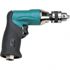 Dynabrade - 1/4" Keyed Chuck - Pistol Grip Handle, 2,400 RPM, 0.4 hp, 90 psi - Americas Industrial Supply