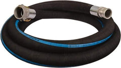Alliance Hose & Rubber - 6" ID x 6.6 OD, 150 Working psi, Black Synthetic Rubber Water & Discharge Hose - Male x Female Camlock Ends, 20' Long, -25 to 200°F - Americas Industrial Supply