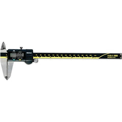 Mitutoyo - 0 to 8" Range 0.01mm Resolution, Electronic Caliper - Steel with 50mm Carbide-Tipped Jaws, 0.001" Accuracy - Americas Industrial Supply