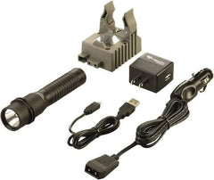 Streamlight - White LED Bulb, 260 Lumens, Industrial/Tactical Flashlight - Black Aluminum Body, 1 3.75V Lithium-Ion Battery Included - Americas Industrial Supply