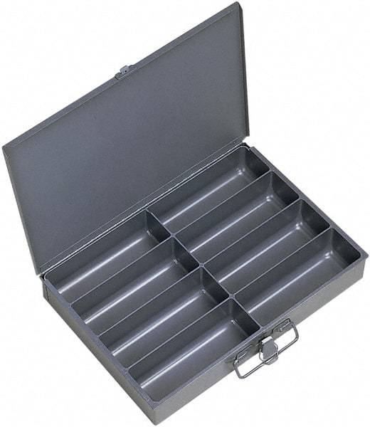 Durham - 13-3/8 Inches Wide x 2 Inches High x 9-1/4 Inches Deep Compartment Box - Steel , 8 Compartments - Americas Industrial Supply
