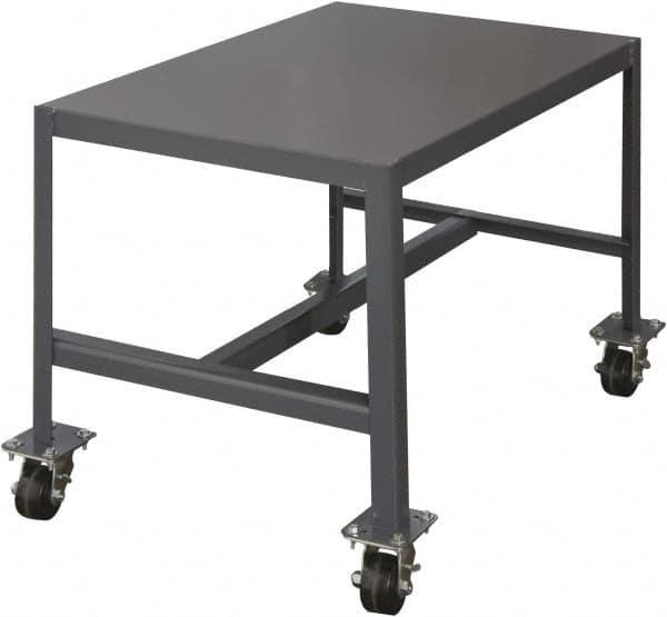 Durham - Mobile Work Bench - Steel, Gray, 48" Long x 24" Deep x 36" High - Americas Industrial Supply