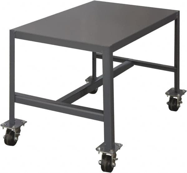 Durham - Mobile Work Bench - Steel, Gray, 36" Long x 24" Deep x 24" High - Americas Industrial Supply