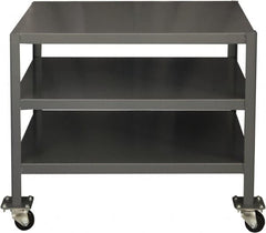 Durham - Mobile Work Bench - Steel, Gray, 36" Long x 24" Deep x 30" High - Americas Industrial Supply