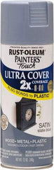 Rust-Oleum - Slate (Color), Satin, Enamel Spray Paint - 8 Sq Ft per Can, 12 oz Container, Use on Multipurpose - Americas Industrial Supply