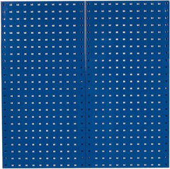 Triton - 18" Wide x 36" High Industrial Steel Tool Peg Board System - 2 Panels, Steel, Blue - Americas Industrial Supply