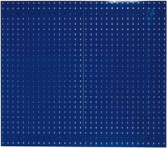 Triton - 24" Wide x 42-1/2" High Industrial Steel Tool Peg Board System - 2 Panels, Steel, Blue - Americas Industrial Supply