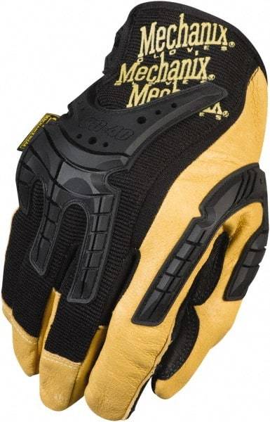 Mechanix Wear - Size 2XL (12) Leather/TPR General Protection Work Gloves - For General Purpose, Uncoated, Hook & Loop Cuff, Full Fingered, Black, Paired - Americas Industrial Supply