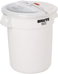 Rubbermaid - 20.9" Wide, Round Polyethylene Lid - Use with FG2620000 - Americas Industrial Supply