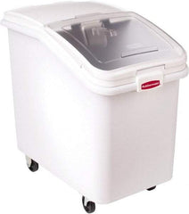 Rubbermaid - Rectangular, White Polypropylene Food Bin - 28" High x 18" Wide x 29.8" Long - Americas Industrial Supply