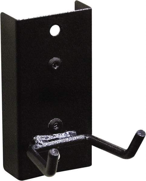 Triton - 4" Long Double Prong Tool Holder Pegboard Hook - 2" Projection, Steel - Americas Industrial Supply