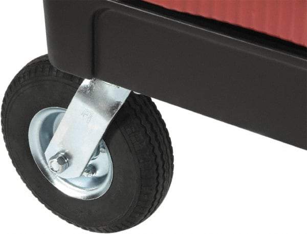 Rubbermaid - 8" High, Cart Caster Kit - Use with FG450088, FG451288, FG451388, FG452010, FG452088, FG453288, FG453388, FG454600, FG454610, FG454888 - Americas Industrial Supply