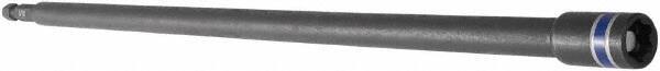 Irwin - 5/16" Magnetic Nutsetter - 1/4" Hex Drive, 12" OAL, 1/2" Socket Nose Diam - Americas Industrial Supply