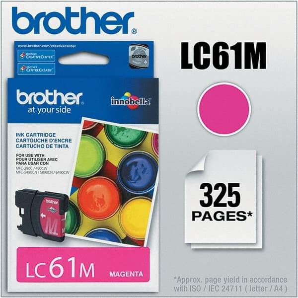 Brother - Magenta Ink Cartridge - Use with Brother DCP-J140W, 165C, 375CW, 385C, 395CN, 585CW, MFC-250C, 255CW, 290C, 295CN, 490CW, 495CW, J615W, 775CW, 790CW, 795CW, 990CW - Americas Industrial Supply