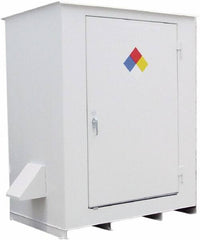 Enpac - Outdoor Safety Storage Buildings Number of Drums: 4 Fire Rated: Yes - Americas Industrial Supply