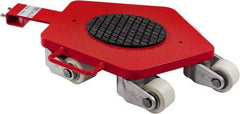 GKS - 13,200 Lb Capacity Steel Machine Dolly - 29.9" Long x 22.1" Wide x 4.6" High, 3.3" Wheels - Americas Industrial Supply