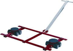 GKS - 13,200 Lb Capacity Steel Machine Dolly - 21.3" Long x 53.9" Wide x 4.3" High, 3.3" Wheels - Americas Industrial Supply