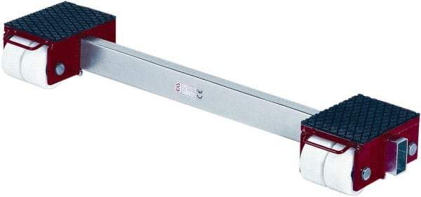 GKS - 44,000 Lb Capacity Steel Machine Dolly - 11" Long x 63" Wide x 7.1" High, 5-1/2" Wheels - Americas Industrial Supply