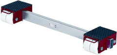 GKS - 44,000 Lb Capacity Steel Machine Dolly - 11" Long x 63" Wide x 7.1" High, 5-1/2" Wheels - Americas Industrial Supply