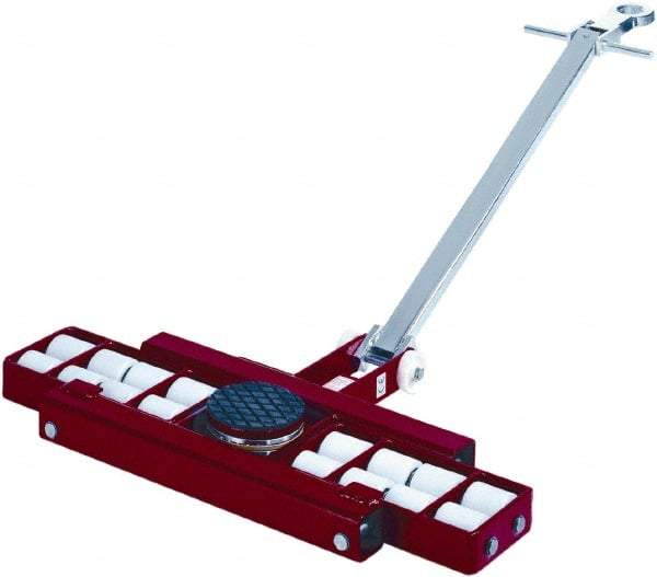 GKS - 39,600 Lb Capacity Steel Machine Dolly - 40.6" Long x 24.4" Wide x 4.3" High, 3.3" Wheels - Americas Industrial Supply