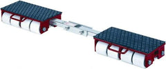 GKS - 39,600 Lb Capacity Steel Machine Dolly - 8.7" Long x 56.3" Wide x 4.3" High, 3.3" Wheels - Americas Industrial Supply