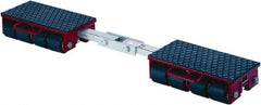 GKS - 26,400 Lb Capacity Steel Machine Dolly - 8.7" Long x 56.3" Wide x 4.3" High, 3.3" Wheels - Americas Industrial Supply
