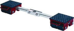 GKS - 13,200 Lb Capacity Steel Machine Dolly - 7.9" Long x 40.6" Wide x 4.3" High, 3.3" Wheels - Americas Industrial Supply