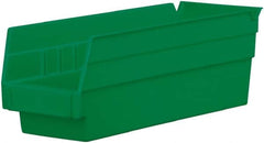 Akro-Mils - 11-5/8" Deep, Green Hopper Shelf Bin - 4" High x 4-1/8" Wide x 11-5/8" Long - Americas Industrial Supply