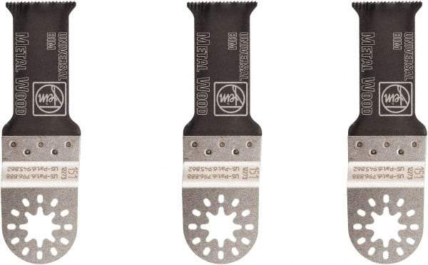 Fein - Rotary & Multi-Tool Multi-Use Saw Blade - 1-1/8" Universal E-Cut Blade, For Fein Multimaster, Wood, Drywall, Plastic Saw Blade - Americas Industrial Supply