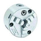 8" 3-Jaw Plain Back Solid Jaw Chuck - Front Mount - Americas Industrial Supply