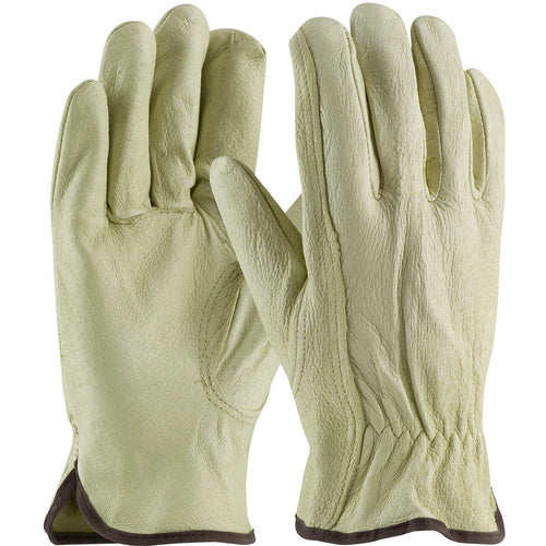 ‎70-360/S Leather Drivers Gloves - Top Grain Pigskin Leatyher Drivers - Industry Grade - Keystone Thumb - Exact Industrial Supply