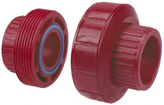 NIBCO - 1-1/2" PVDF Plastic Pipe Socket Union - Schedule 80, S x S End Connections - Americas Industrial Supply