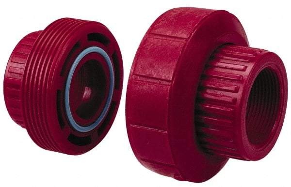 NIBCO - 1" PVDF Plastic Pipe Threaded Union - Schedule 80, FIPT x FIPT End Connections - Americas Industrial Supply