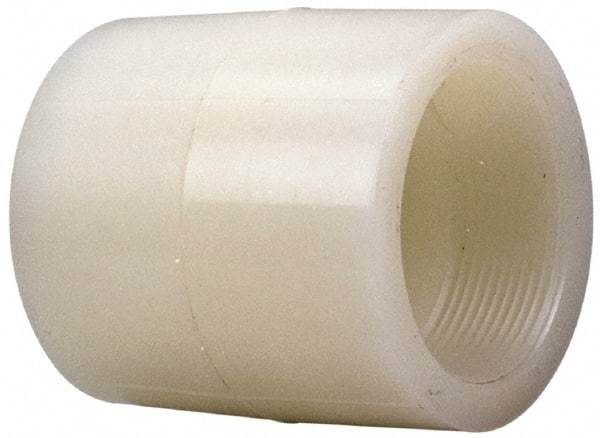 NIBCO - 1-1/2" PVDF Plastic Pipe Adapter Coupling - Schedule 80, S x FIPT End Connections - Americas Industrial Supply