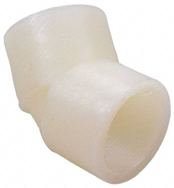 NIBCO - 1-1/2" PVDF Plastic Pipe 45° Elbow - Schedule 80, FIPT x FIPT End Connections - Americas Industrial Supply