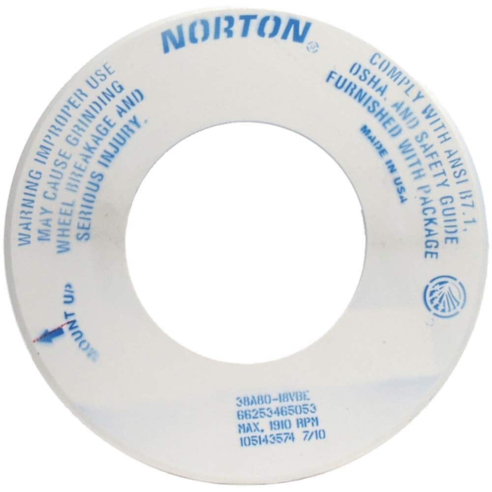 Norton - Tool & Cutter Grinding Wheels Wheel Type: Type 1 Wheel Diameter (Inch): 18 - Americas Industrial Supply