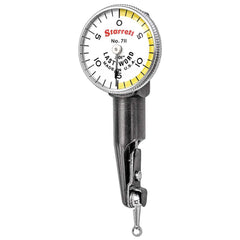 Starrett - Dial Test Indicators; Maximum Measurement (Decimal Inch): 0.0300 ; Dial Graduation (Decimal Inch): 0.001000 ; Dial Reading: 0-15-0 ; Dial Diameter (Inch): 1.00 ; Dial Diameter (mm): 25.00 ; Style: Test Indicator - Exact Industrial Supply