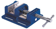 Gibraltar - 4" Jaw Opening Capacity x 1-1/2" Throat Depth, Horizontal Drill Press Vise - 4" Wide Jaw, Stationary Base, Standard Speed, 7-9/16" OAL x 2-7/8" Overall Height, Cast Iron - Americas Industrial Supply